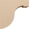 Ekena Millwork 10"W x 20"D x 20"H Classic Del Monte Rough Cedar Woodgrain TimberThane Corbel, Primed Tan CORUR10X20X20DELRCPR - alternate 4